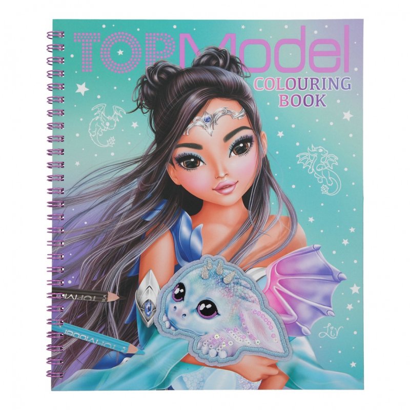 Top Model Colouring Book with Sequins - by Depesche