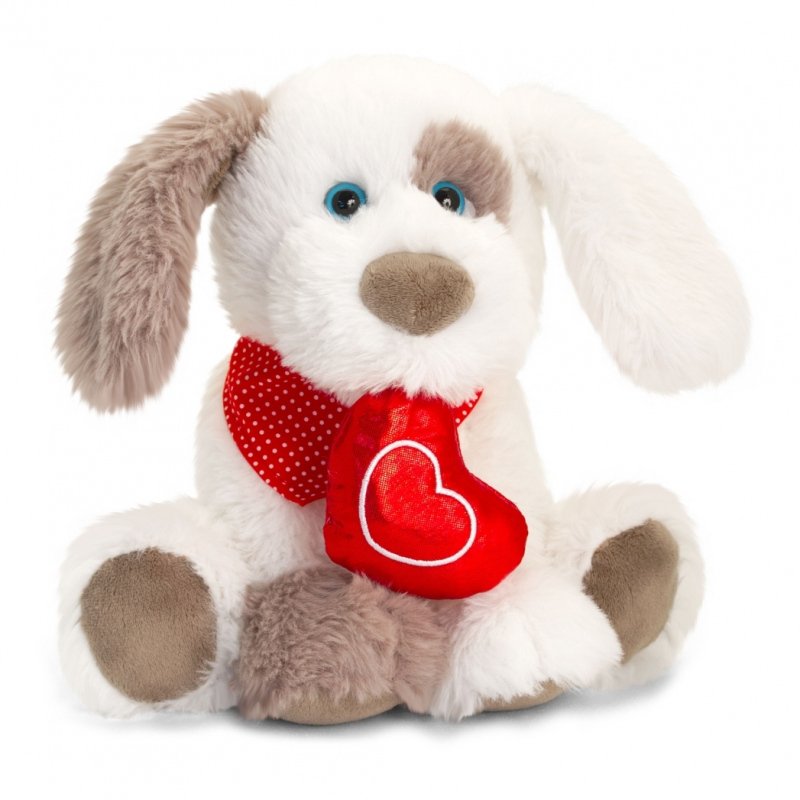 Ruffles Patch Dog with Heart - 25cm - by Keel Toys