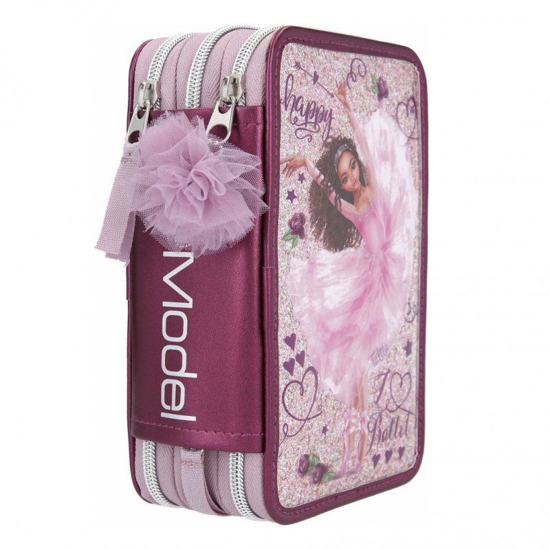 Top Model Triple Filled Pencil Case - Happy Ballet - by Depesche