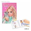 Top Model Pocket Colouring Book - Pink - by Depesche