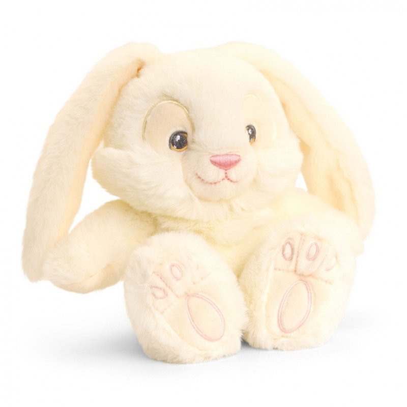 Keeleco Patchfoot Rabbit - 15cm - by Keel Toys [White]