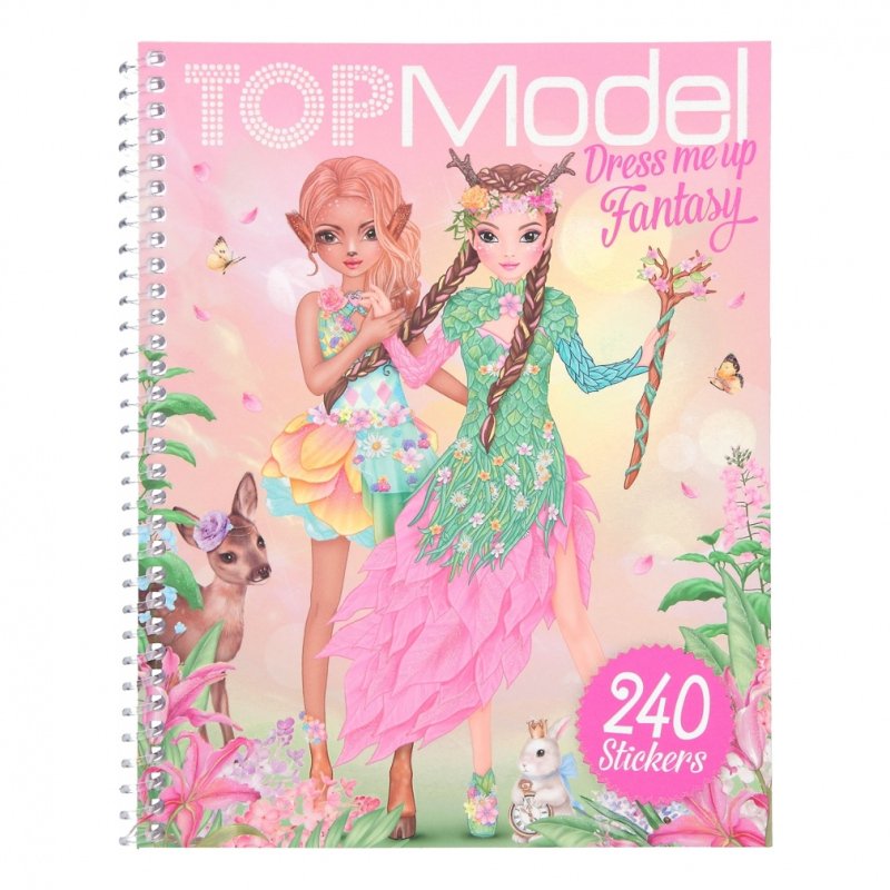 Top Model Dress Me Up Fantasy Sticker Book - by Depesche