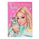 Top Model Pocket Colouring Book - Pink - by Depesche - Fashion Fun in Pocket Size