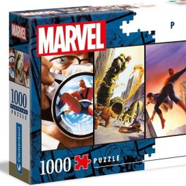 Marvel Panorama Puzzle - 1000 Pieces - by Clementoni - Engage in the Marvel universe with this captivating puzzle