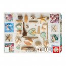 Seashells Collage Puzzle - 1000 Pieces - by Educa - Unwind by the shore