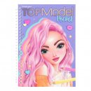 Top Model Pocket Colouring Book - Purple - by Depesche - Fashion Fun in Pocket Size