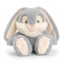 Keeleco Patchfoot Rabbit - 15cm - by Keel Toys - Grey - Eco-Friendly Cuddles for Little Hands